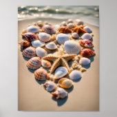 Seashell Heart Poster (Voorkant)