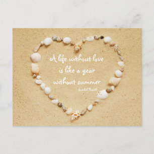 Seashell Heart Proverb Briefkaart