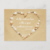 Seashell Heart Proverb Briefkaart (Voorkant)