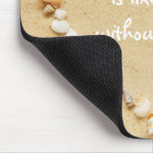 Seashell Heart Proverb Mousepad Muismat (Hoek)