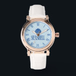 Seashell Horloge<br><div class="desc">🖤</div>