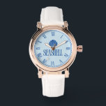 Seashell Horloge<br><div class="desc">🖤</div>
