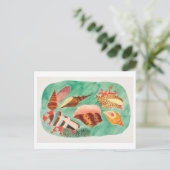  Seashell Illustratie Briefkaart (Staand voorkant)
