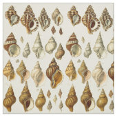  Seashell Illustraties Pattern Stof (Swatch)