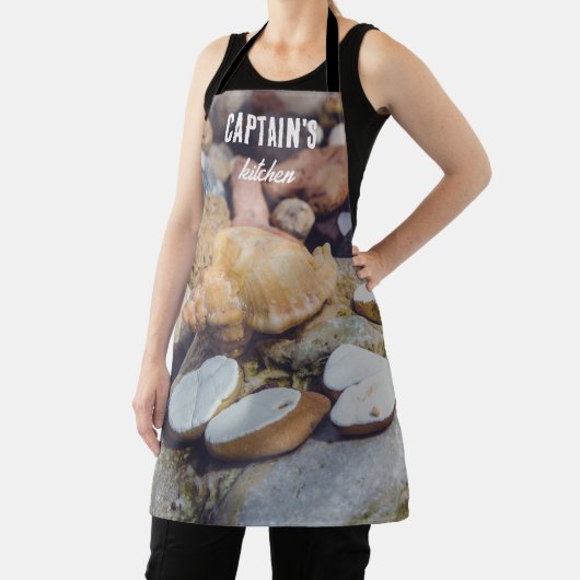 Seashell in de Seashore Jigzaag Puzzle Schort (Insitu)