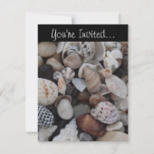 Seashell Invitation Kaart (Voorkant)
