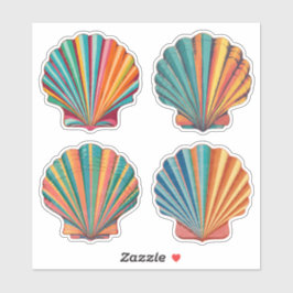 Seashell Kaleidoscoop Sticker