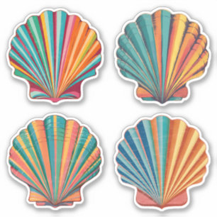 Seashell Kaleidoscoop Sticker