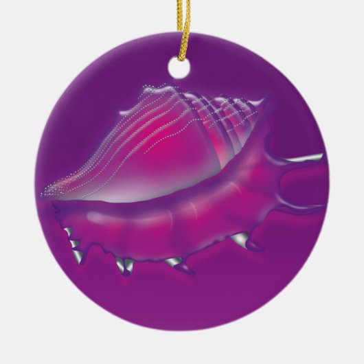 Seashell Keramisch Ornament (Voorkant)