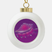 Seashell Keramische Bal Ornament (Voorkant)