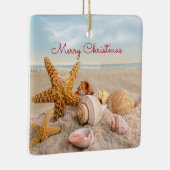 Seashell-kerstversiering Keramisch Ornament (Rechts)
