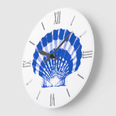 Seashell - kobalt blauw en wit grote klok (Hoek)