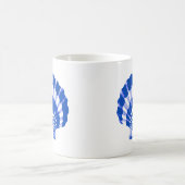 Seashell - kobalt blauw en wit koffiemok (Center)