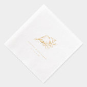 Seashell Kustbruiloft Folie Servetten (Rechts)