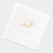 Seashell Kustbruiloft Folie Servetten (Links)
