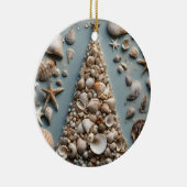 Seashell Kustkerstboom Keramisch Ornament (Rechts)