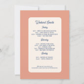 Seashell Laatste toast kust Bachelorette weekend Kaart (Achterkant)