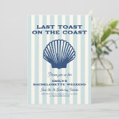 Seashell Laatste toast kust Bachelorette weekend Kaart