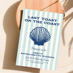 Seashell Laatste toast kust Bachelorette weekend Kaart