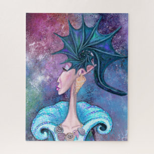 Seashell Lady Jigzaag Puzzle - Schilderen Legpuzzel