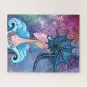 Seashell Lady Jigzaag Puzzle - Schilderen Legpuzzel (Horizontaal)