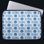 Seashell Laptop Sleeve<br><div class="desc">🖤</div>