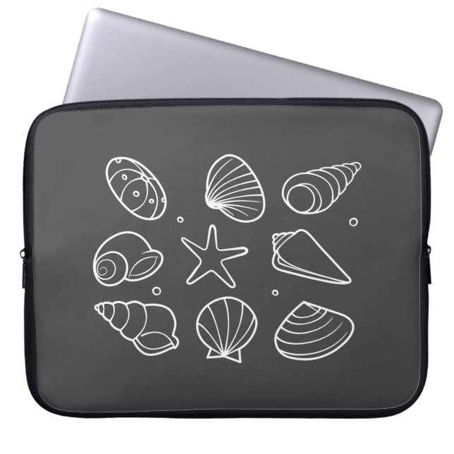 Seashell Laptop Sleeve (Voorkant)