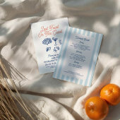 Seashell Last toast coast Bachelorette Weekend Kaart