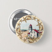 Seashell Lighthouse Button (Voorkant /achterkant)