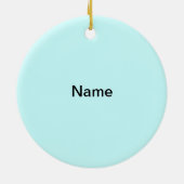 Seashell Lighthouse Ceramic Ornament (Achterkant)