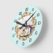 Seashell Lighthouse Clock Ronde Klok (Hoek)