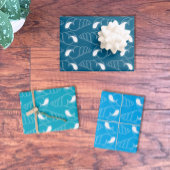 Seashell Line Art Pattern Wrapping Paper Sheets