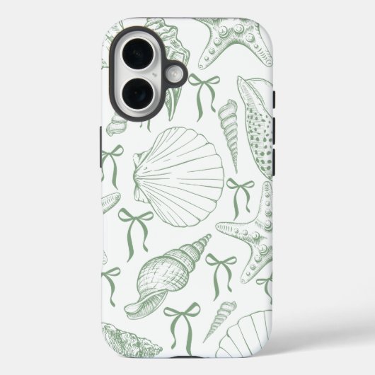 Seashell linten patroon Case-Mate iPhone case (Achterkant)