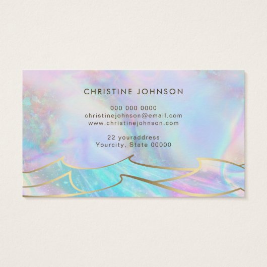 seashell logo loyalty - kaart (Achterkant)