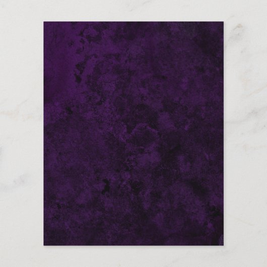 seashell logo on purple design flyer (Achterkant)