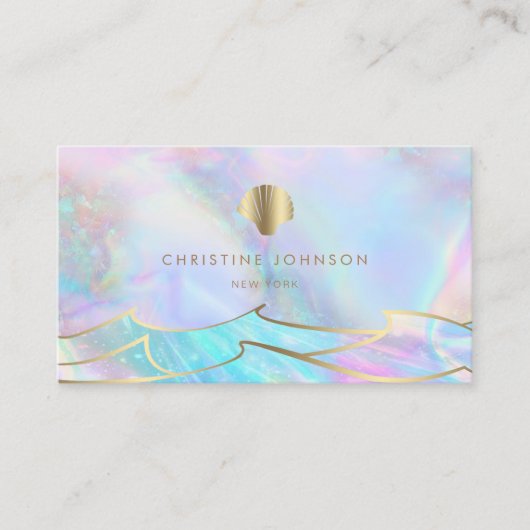 Seashell logo ontwerp visitekaartje (Voorkant)