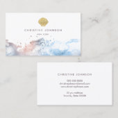Seashell logo ontwerp visitekaartje (Voorkant / Achterkant)