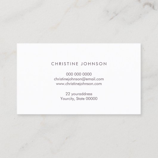 Seashell logo ontwerp visitekaartje (Achterkant)