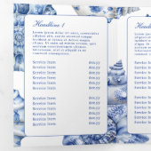 Seashell Logo Trifold Brochure Drieluik Kaart (Binnenzijde eerst)