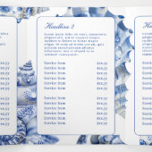Seashell Logo Trifold Brochure Drieluik Kaart (Binnenkant midden)