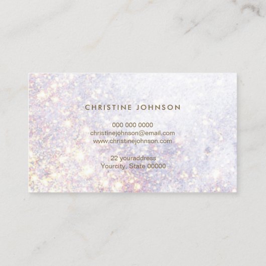 Seashell logo waterverf achtergrond visitekaartje (Achterkant)