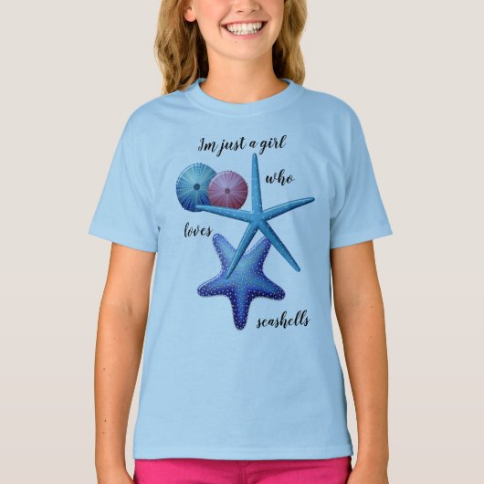 Seashell Lover Girl All T-Shirt (Voorkant)