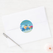 Seashell Medley Ronde Sticker (Envelop)