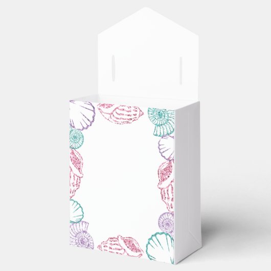 Seashell Meisjes verjaardag Bedankdoosjes (Geopend)
