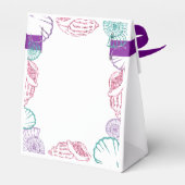 Seashell Meisjes verjaardag Bedankdoosjes (Achterkant)