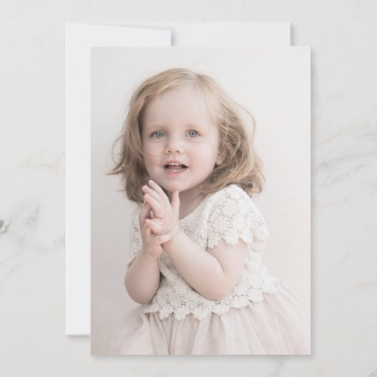 Seashell Meisjes verjaardag Bedankkaart (Achterkant)