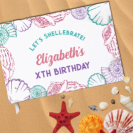 Seashell Meisjes verjaardag Gastenboek