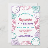 Seashell Meisjes verjaardag Kaart (Voorkant)