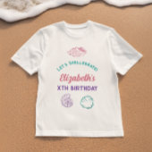 Seashell Meisjes verjaardag T-shirt