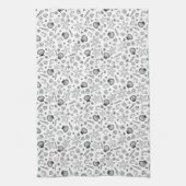 Seashell monochrome theedoek (Verticaal)